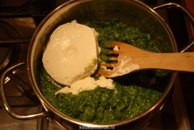 Cannelloni met spinazie à la crème en ricotta