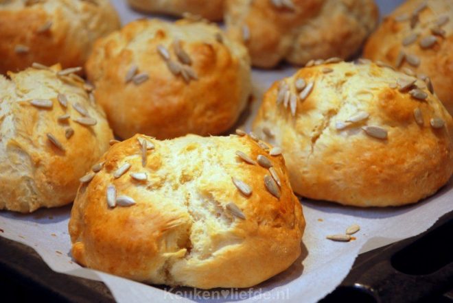 Ontbijtbroodjes met kwark