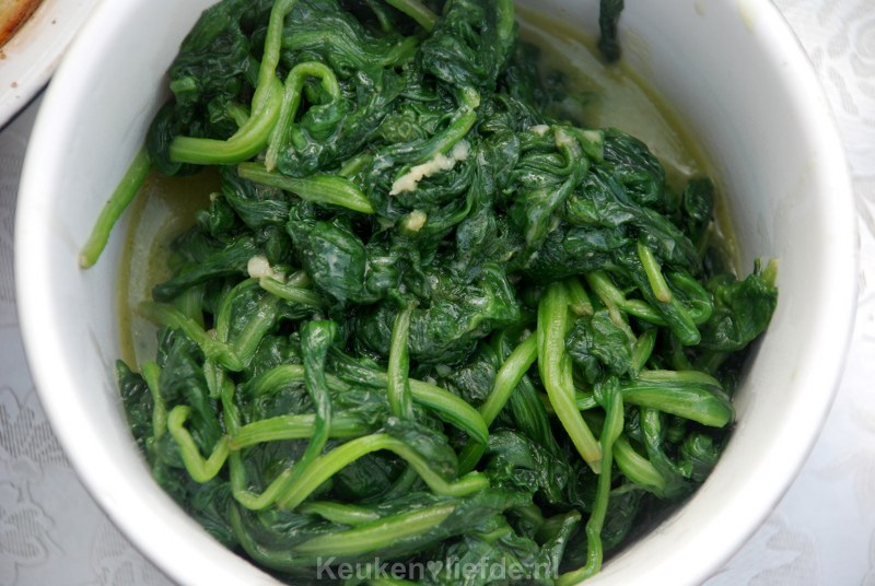 Verse spinazie a la creme