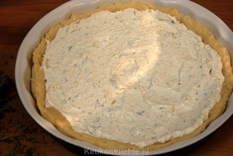 Tomatentaart met geitenkaas