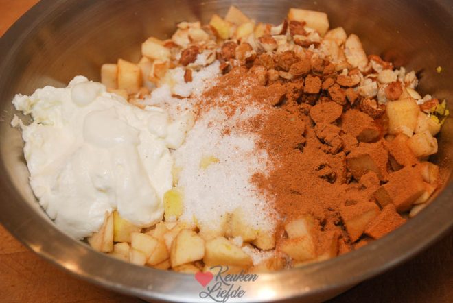 Maak de appelvulling