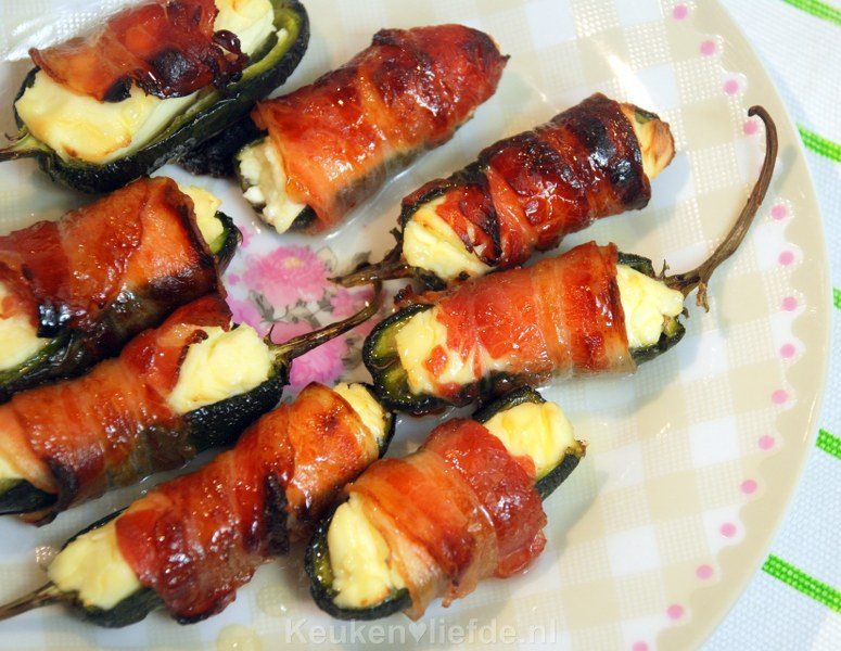 Gevulde jalapeños - Hete donders met roomkaas!