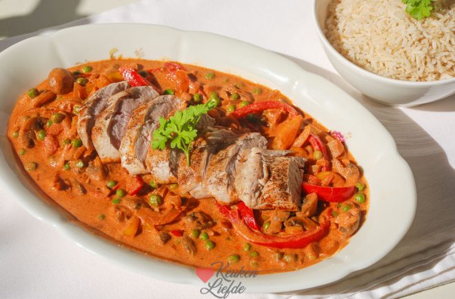 Snelle goulash met varkenshaas