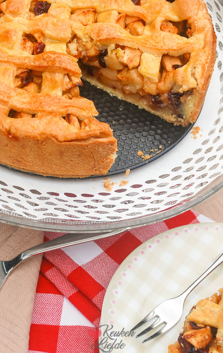 Cranberry-appeltaart