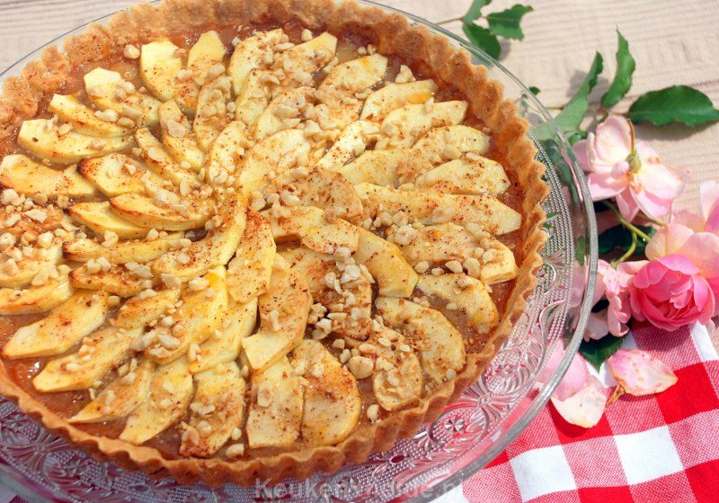 Chique open appeltaart