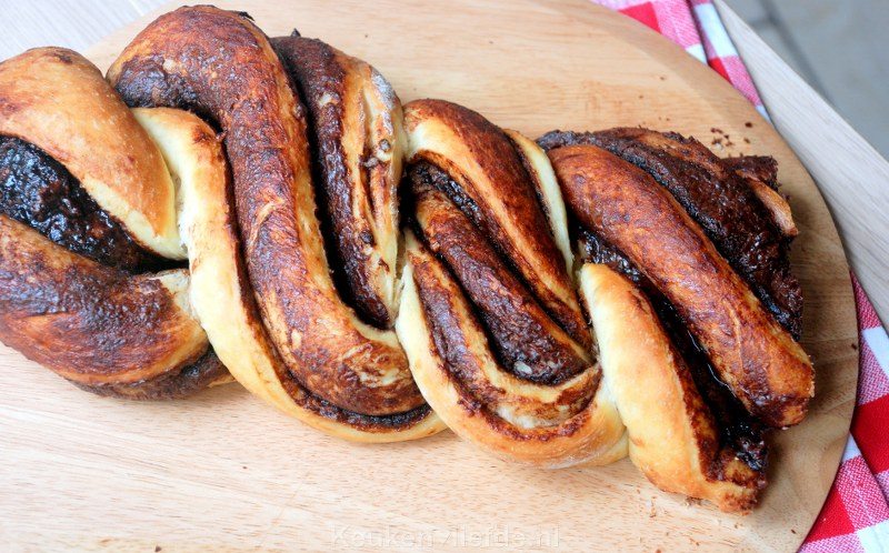 Gevlochten Nutellabrood