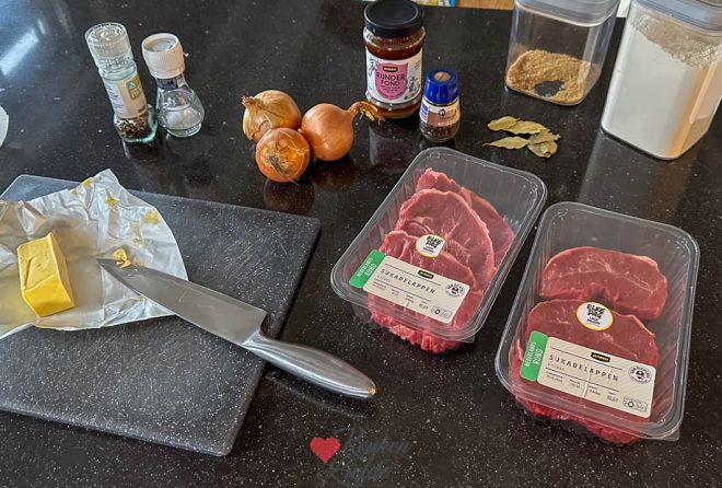 Laat vlees op kamertemperatuur komen