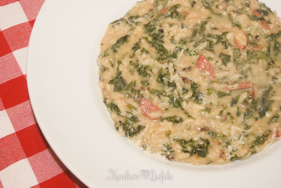 Boerenkoolrisotto met Parmezaan