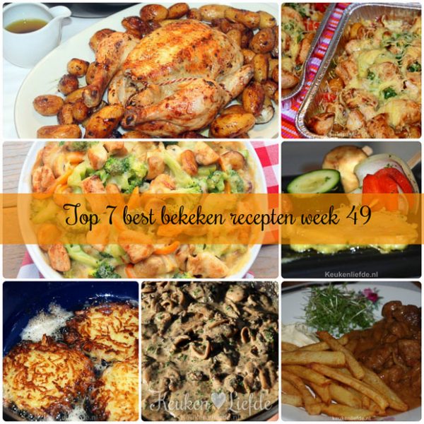 Top 7 best bekeken recepten week 49