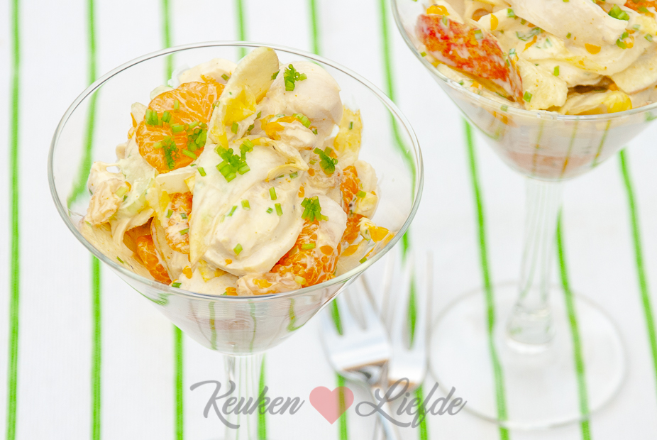 Feestelijke kipcocktail