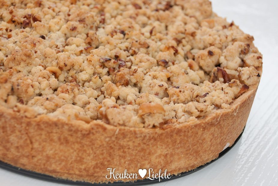 Appeltaart met notencrumble