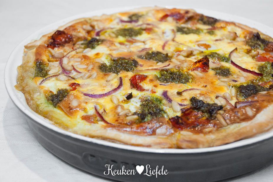 Quiche caprese