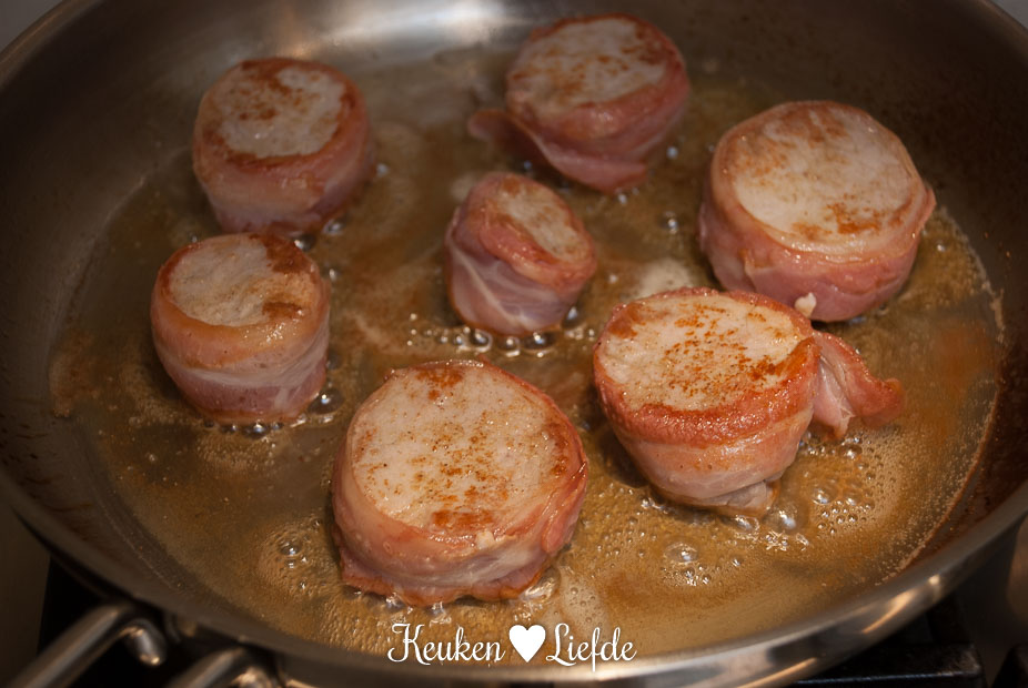 Varkenshaas medaillons met champignonroomsaus