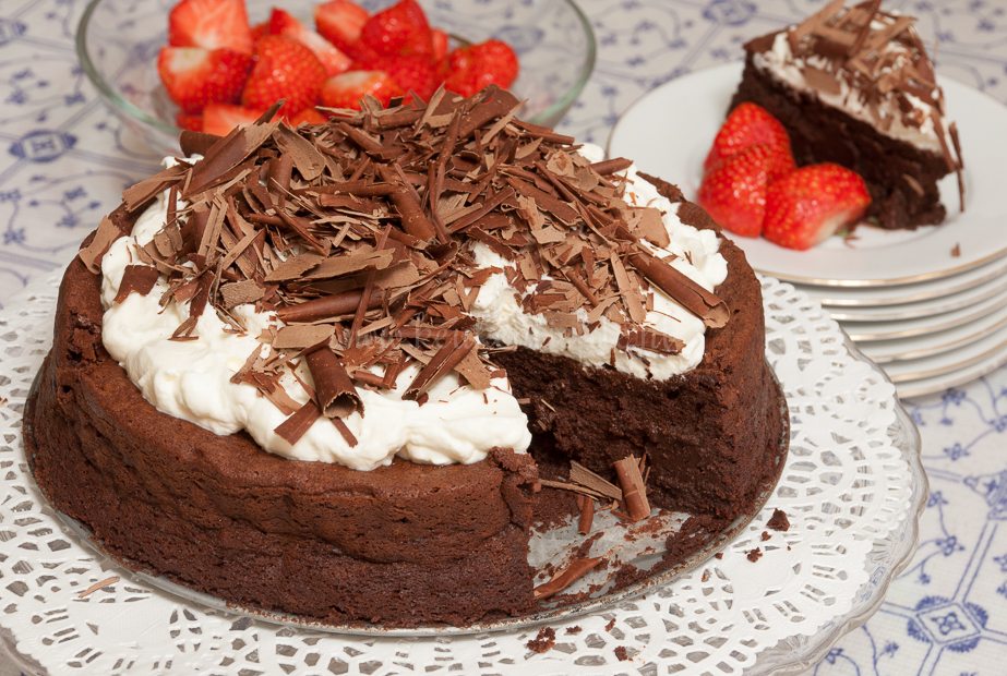 Glutenvrije chocoladetaart