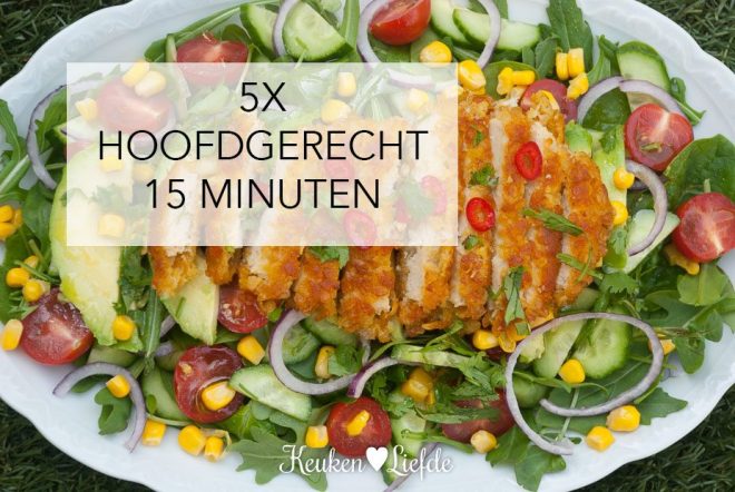 5x hoofdgerecht in 15 minuten