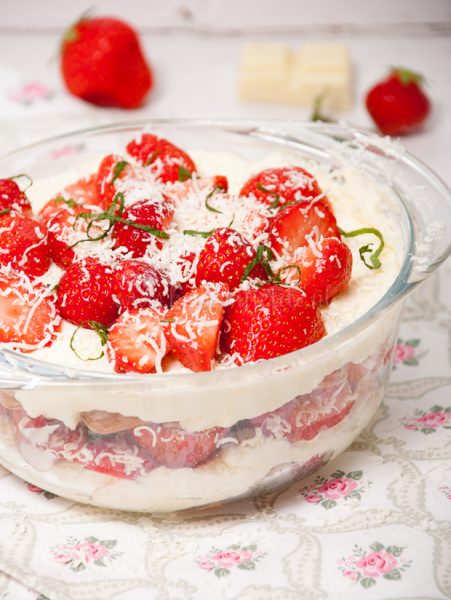 Aardbeien-tiramisu