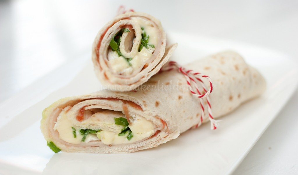 Wrap met kipfilet en camembert