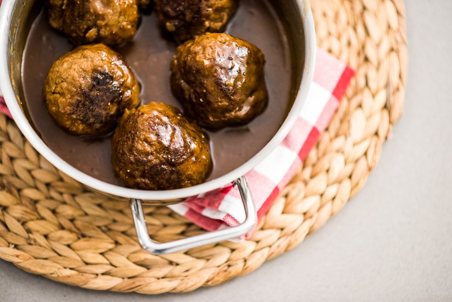 Gehaktballen in Belgische biersaus