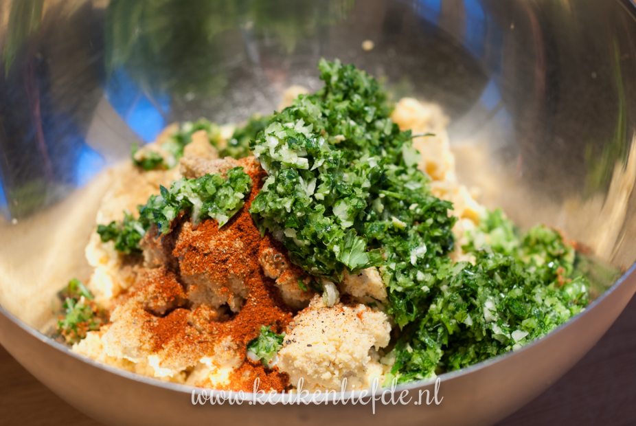 Zelfgemaakte falafel
