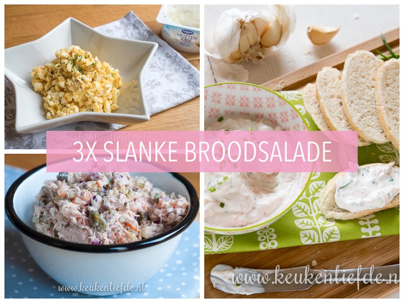 3x slanke salade voor op brood 3x slanke salade voor op brood
