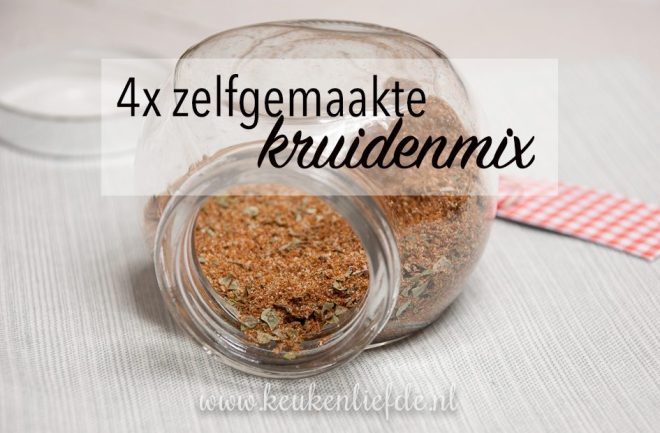 4x zelfgemaakte kruidenmix