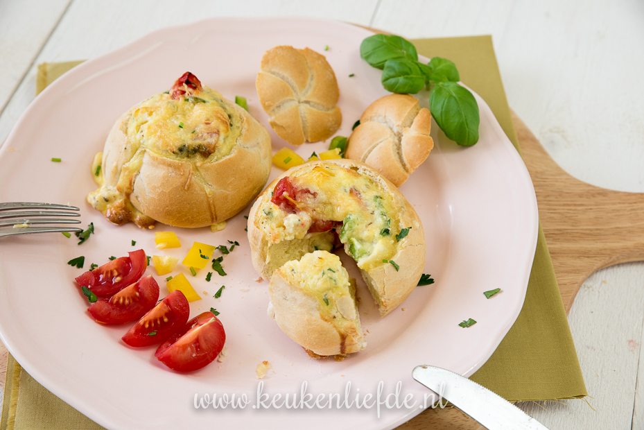 Gevulde broodjes met ei + kookfilmpje!