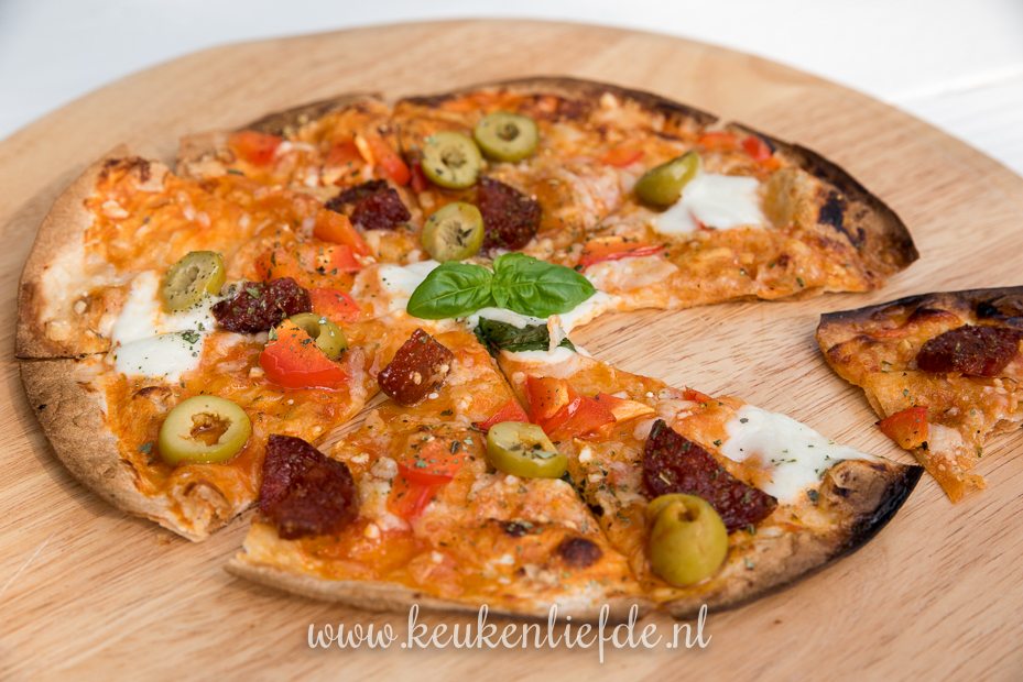 Wrap pizza + kookfilmpje!