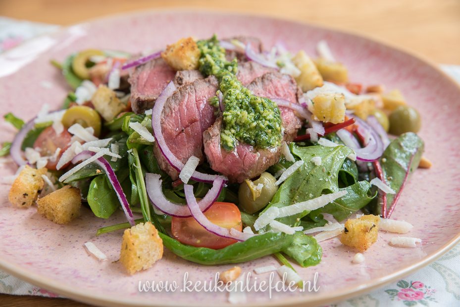 Italiaanse biefstuksalade