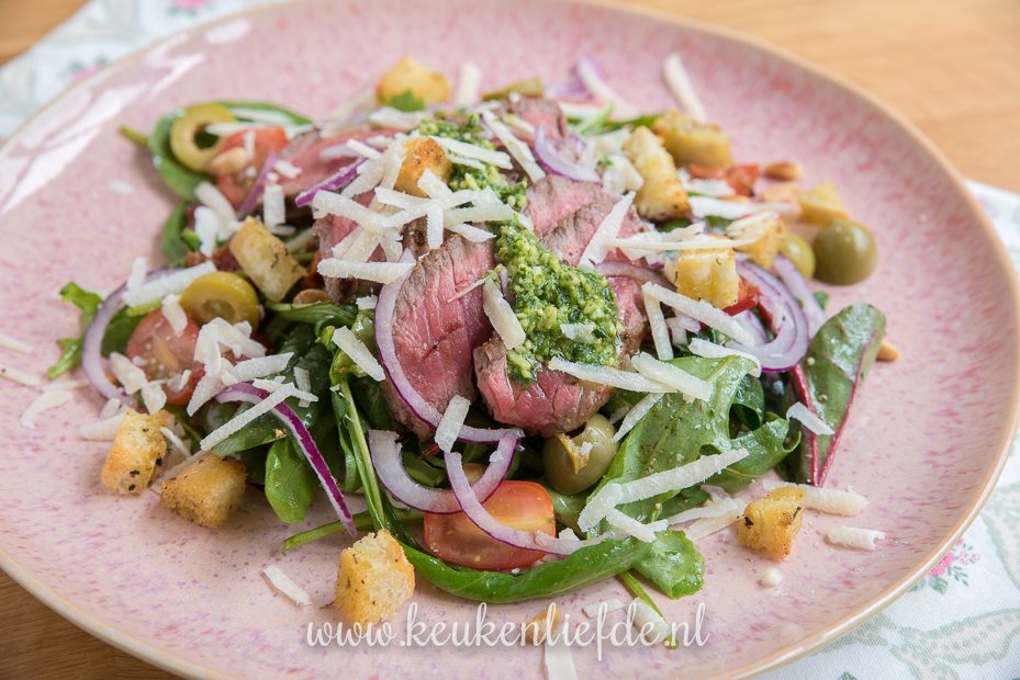 Italiaanse biefstuksalade