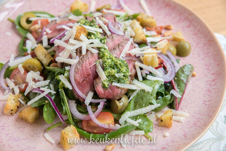 Italiaanse biefstuksalade