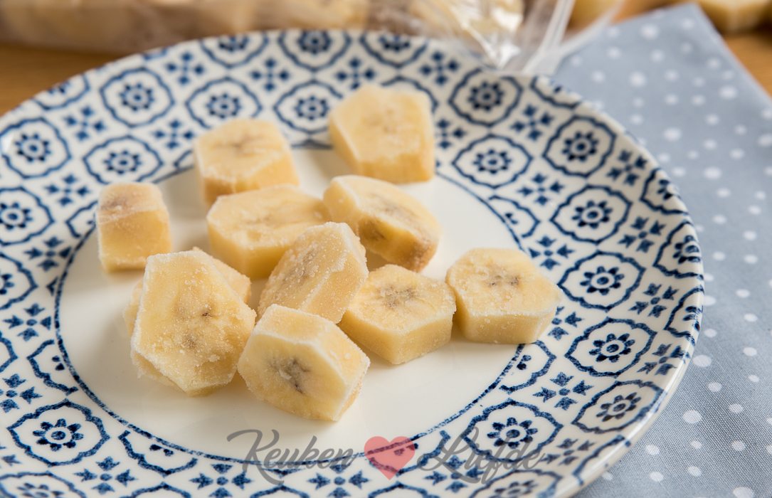 Gezonde snack: bevroren banaan! Gezonde snack: bevroren banaan!