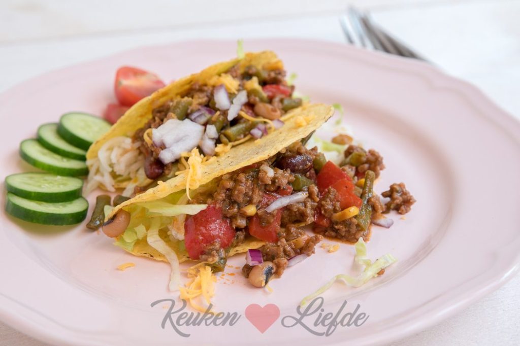 Taco's met gehakt en rijst