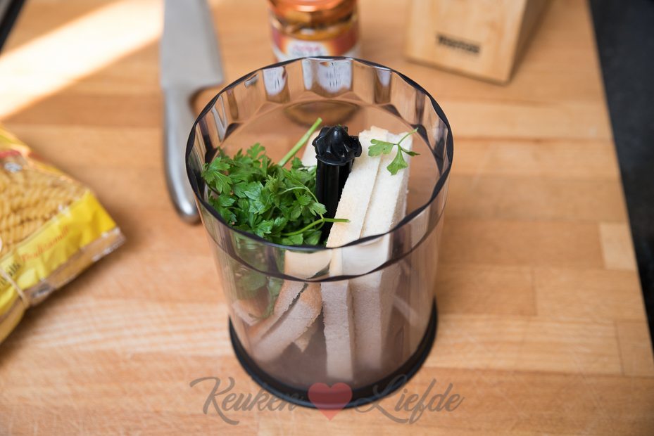 Pasta pesto met sperziebonen