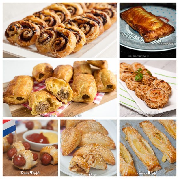 7x hartig bakken met bladerdeeg 7x hartig bakken met bladerdeeg