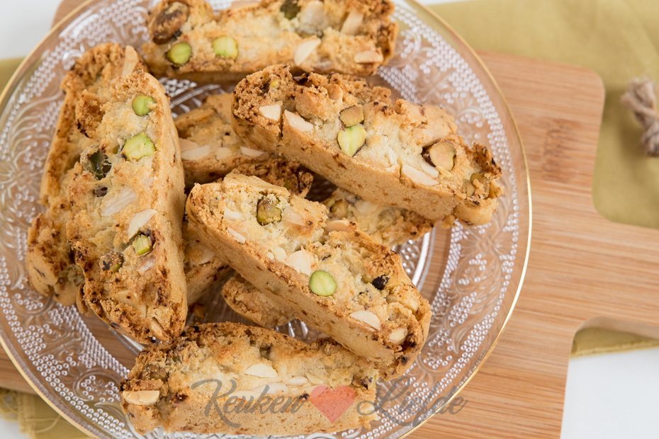 Amandel-pistachekoekjes uit kookboek Eataly