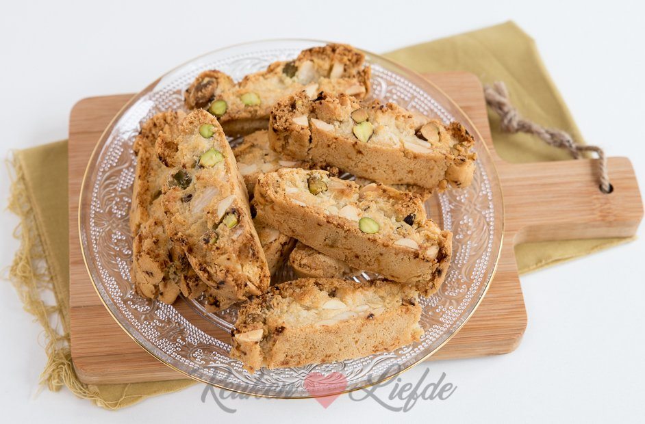 Amandel-pistachekoekjes uit kookboek Eataly