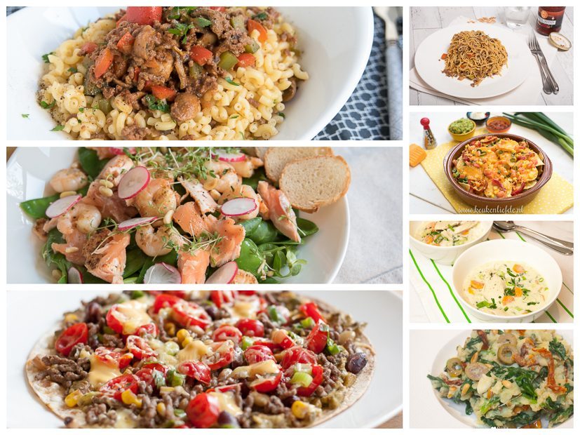 Een drukke week voor de boeg, deze gerechten staan zo op tafel