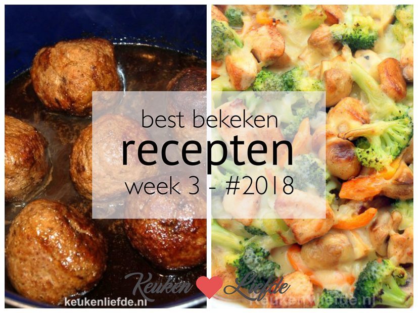 Best bekeken recepten week 3 - #2018