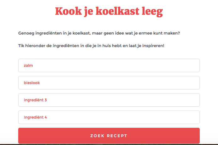 Kook je koelkast leeg