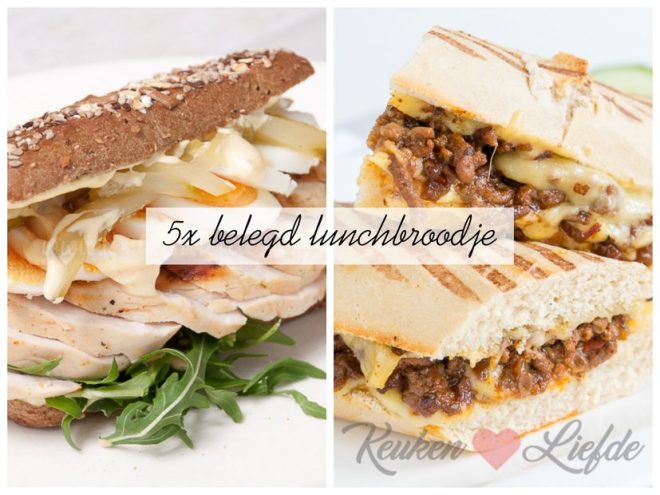 5x belegd lunchbroodje