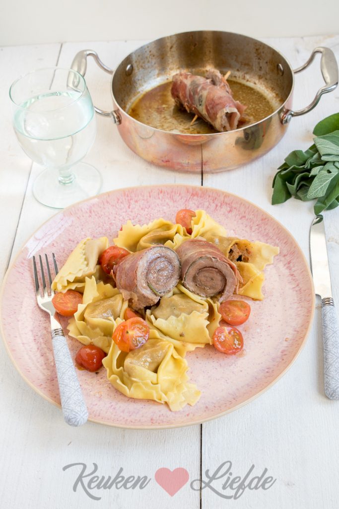 Saltimbocca met tortelloni