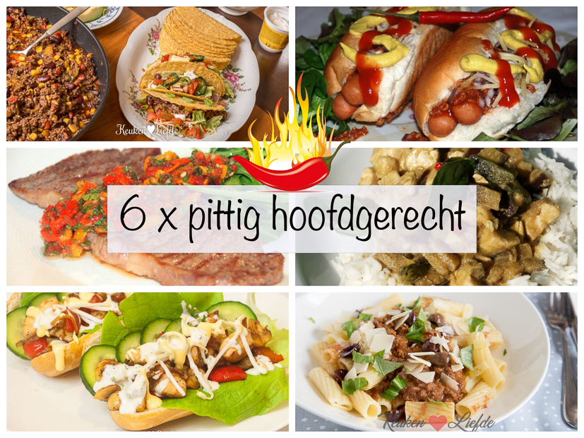 6 x pittig hoofdgerecht 6 x pittig hoofdgerecht