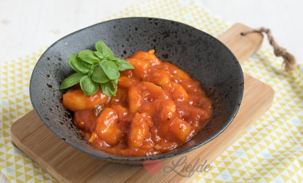 Garnalen in tomatensaus
