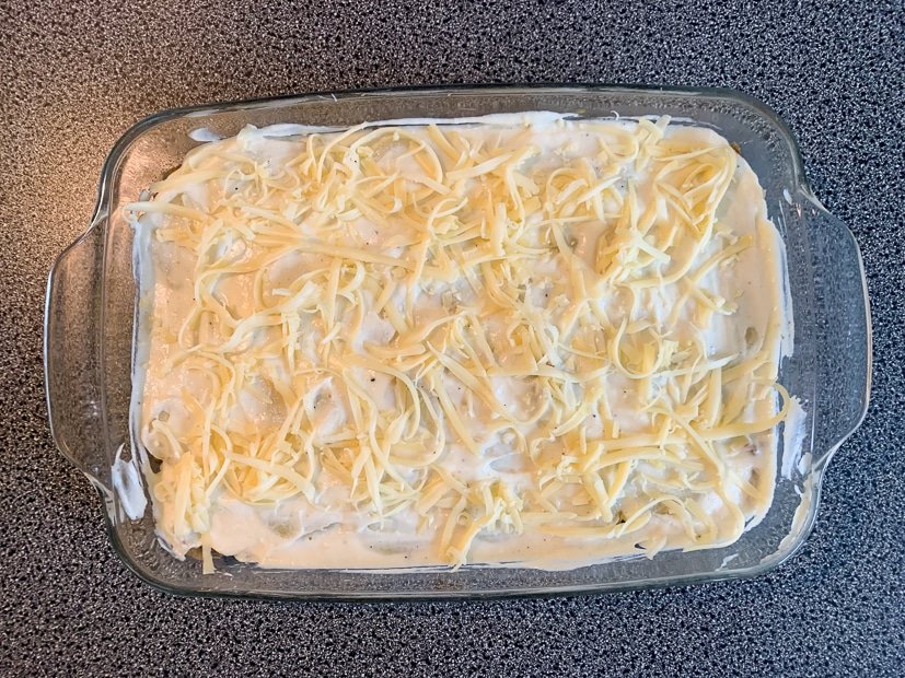 Witlofovenschotel met gehakt en kaassaus