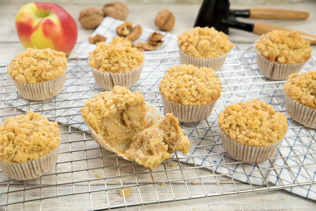 Appel kaneel kruimelmuffins