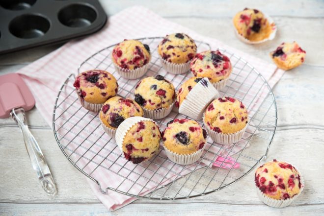 Bosvruchten muffins