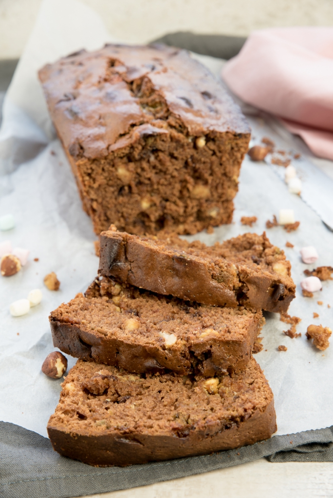 Rocky road chocoladecake Rocky road chocoladecake