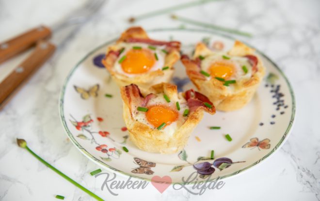 Broodquiche met spek en ei