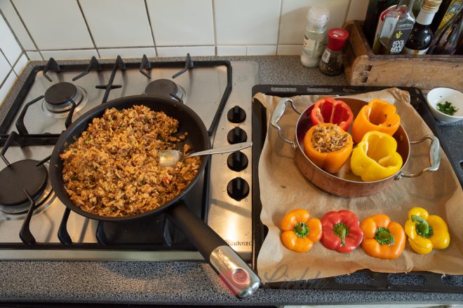 Vul de paprika’s
