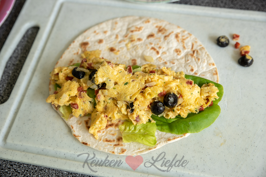 Lunchwrap met roerei